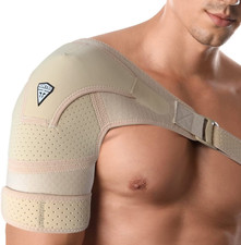 Shoulder Brace Torn Rotator Cuff Pain Relief Support Compression Sleeve L/XL NEW