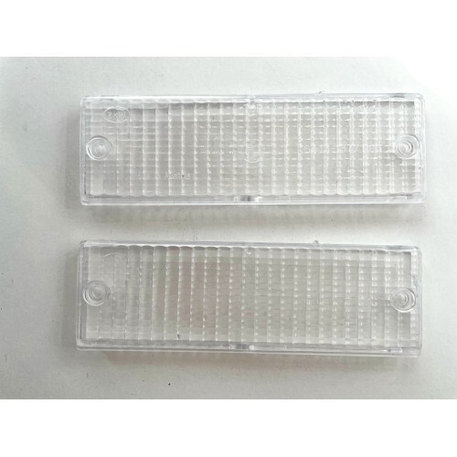 BMW E30 Late Model Clear white Turn Signal Blinker Lens Pair
