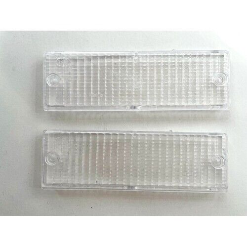 BMW E30 Late Model Clear white Turn Signal Blinker Lens Pair 63131386011 ZKW - Picture 1 of 2