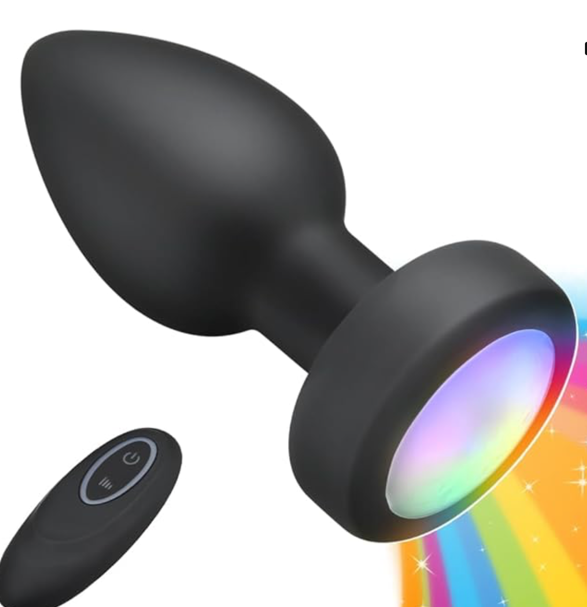 LED Light Up Vibrating Anal Plug With Flashing Light Base Anal Sex Toys  Adult | eBay