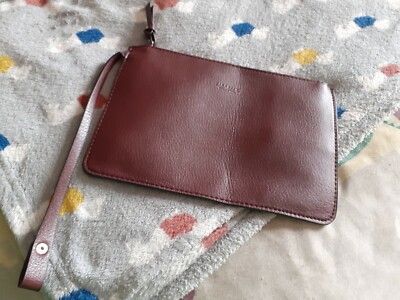 Zara Basic Collection Mauroon Kosmetiktasche, Reißverschluss, klein