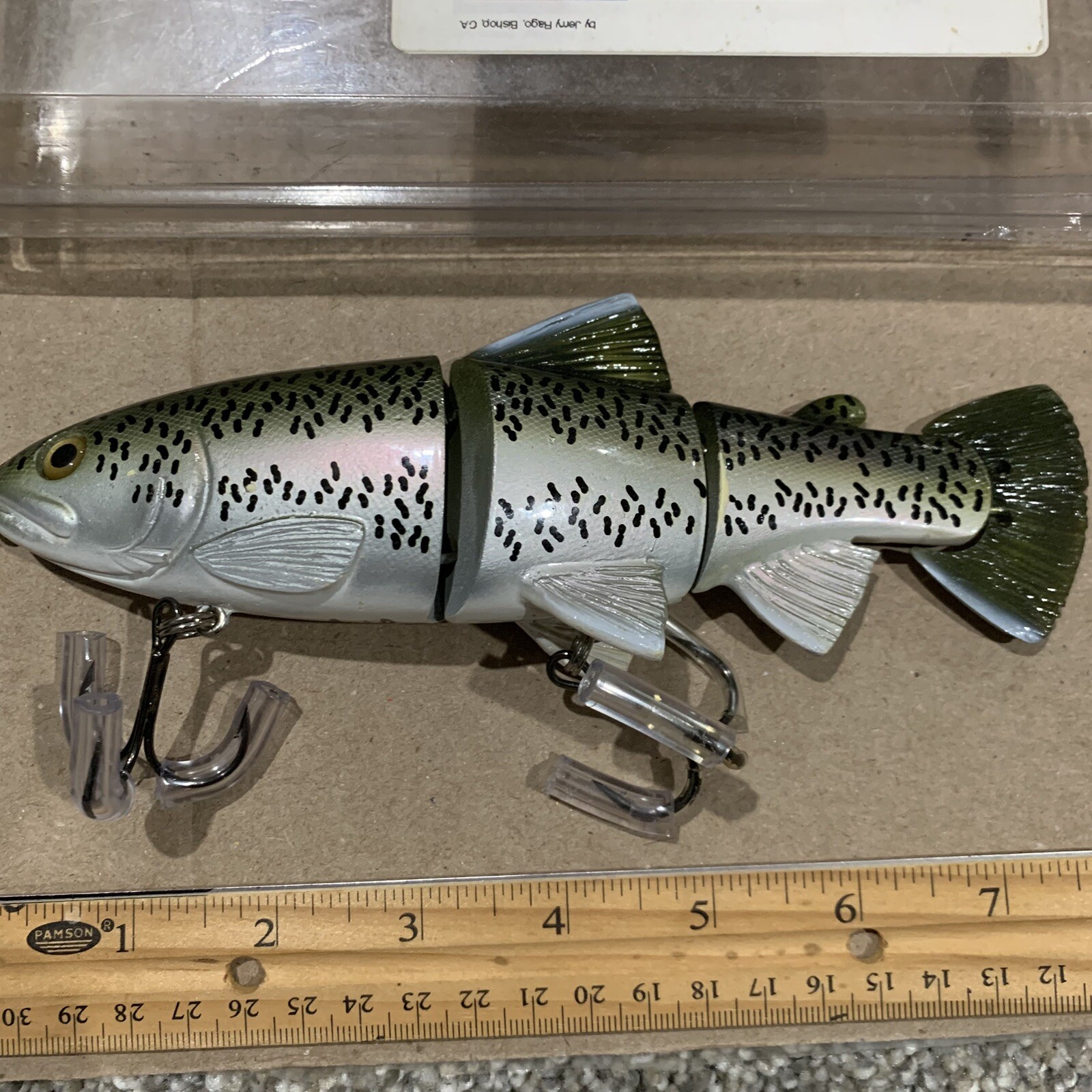 Jerry Rago Raptor Hardbait 8”  Swimbait Lightly Used - Image 3