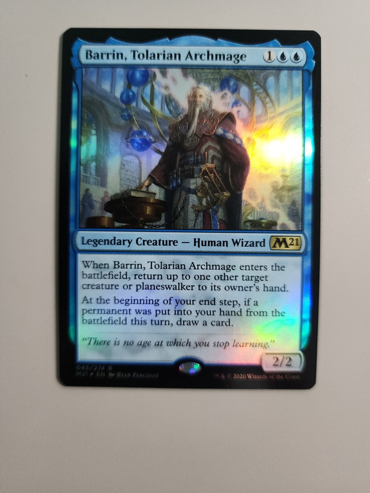 MTG Barrin, Tolarian Archmage Core Set 2021 045/274 Foil Rare | eBay