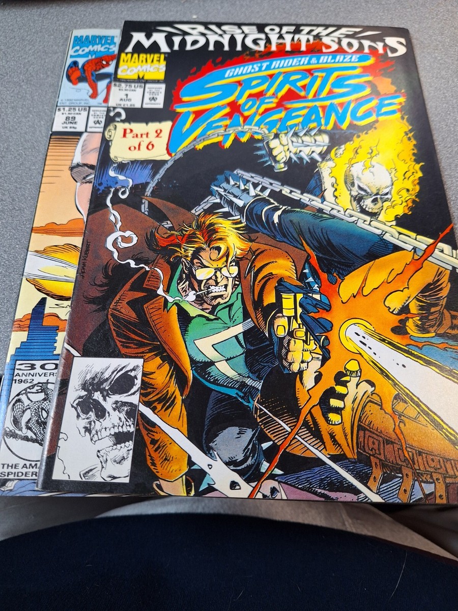 Marvel Comics Rise of Midnight Sons #1 AND Web of Spiderman #89 VF