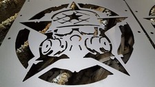 Hood Vent Universal Flat Car Truck Suv Steel Powder Coated Gas Mask Decal