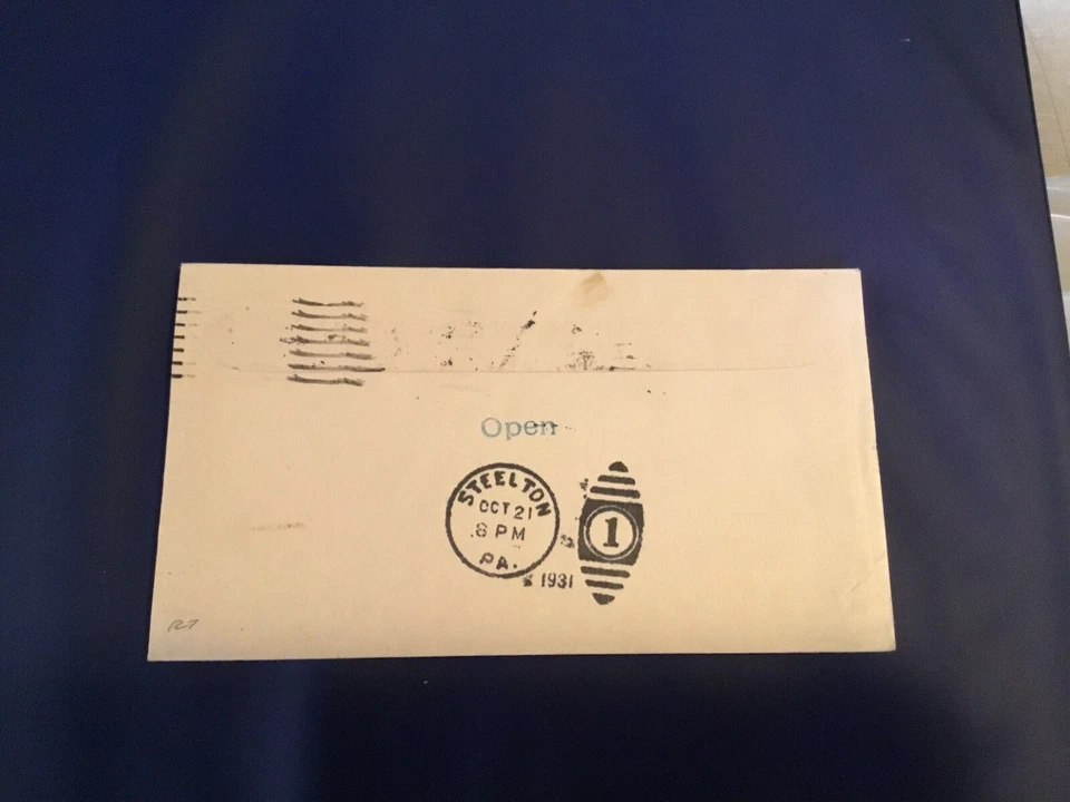 FDC Covers 1931 # 703 1st AEROPRINT Cachet 2 Cent Stamp USA - Image 2 of 2