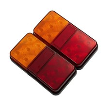 Feux arri??re camping car camion clignotant arri??re 12V noir 146 x 79 x 27mm