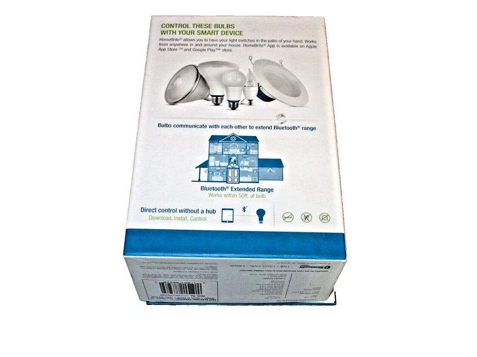 (1) NEW HomeBrite Smart LED Bulb B10 Chandelier 4.5w (40w rep) 2700K BLUETOOTH - Image 4 of 4