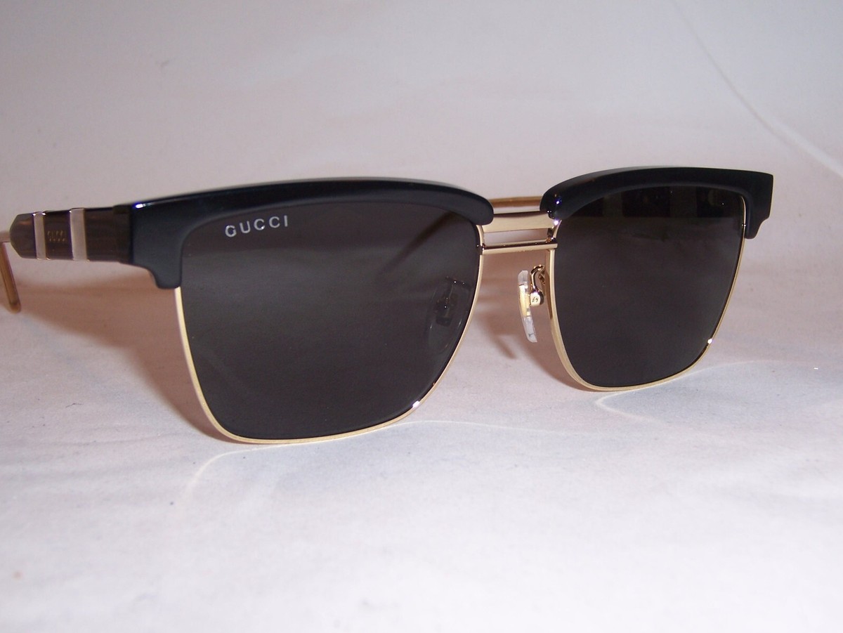 NEW GUCCI SUNGLASSES GG 0603S 001 BLACK/GRAY 56MM AUTHENTIC 0603