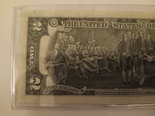 2 Dollar Schein Erstausgabetag mit 13 Cent US #1287 John F. Kennedy Briefmarke - Bild 5 von 6