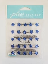 Jolees Boutique Mini Flower Gems Sapphire Scrapbooking stickers 