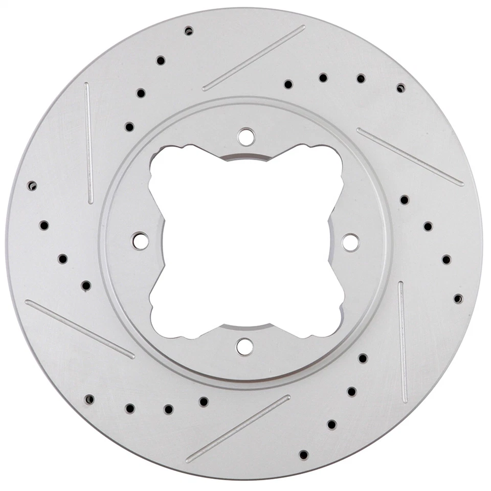 ROTORES DE FRENO DE TALADRO DELANTERO Y RANURA Y PASTILLAS DE CERÁMICA APTOS PARA ACURA CL HONDA ACCORD Foto 3 de 4