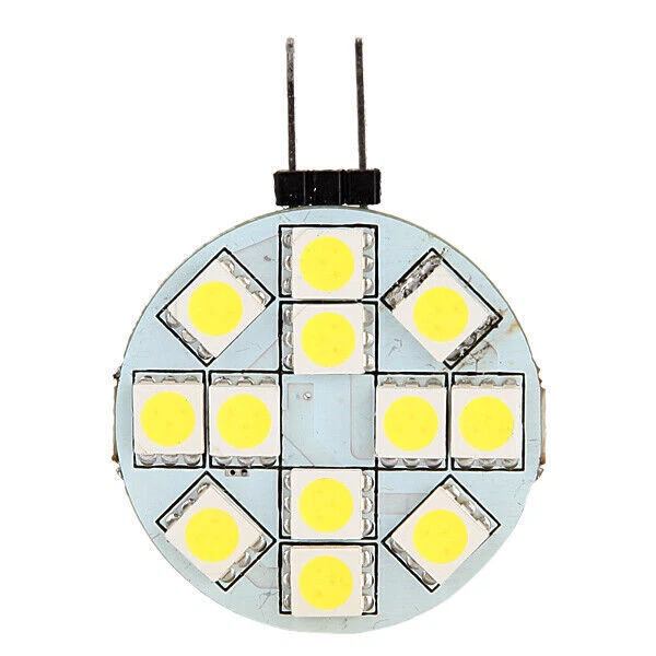 10-40×White G4 24-SMD Base Disc Type Side Pin Marine Reading LED Light Bulbs - Image 2 of 4