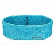 NATHAN THE ZIPSTER RUNNING STORAGE WAIST BELT LARGE, HEATHER BLUE