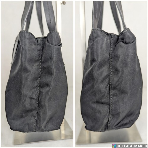 RARE Prada Authentic Tote HandBag Nylon Black Made in Italy - Picture 3 of 13