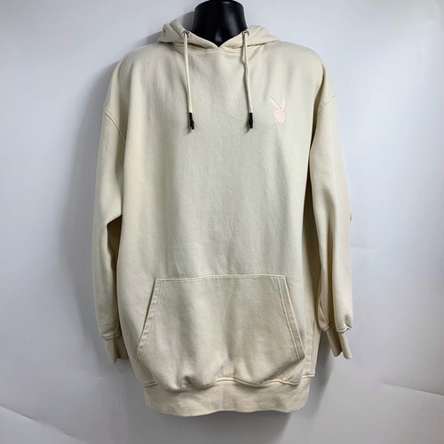 Missguided Playboy Women's Lips Matchstick Relaxed Pullover Graphic Hoodie SZ 6 - Picture 3 of 12