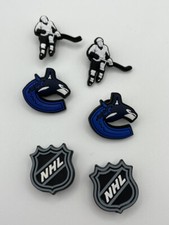 NHL Vancouver Canucks Hockey Team For Crocs Shoe Charms Jibbitz - 6 Pieces