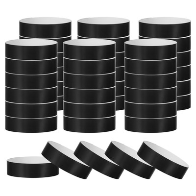 200 Pack Paper Wristbands for Events, Neon Party Concert Wrist Bands Black