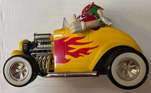 M&Ms World Candy Dispenser - Blue Biker with Side Car & Hot Rod Rebel See Photos - Picture 16 of 22