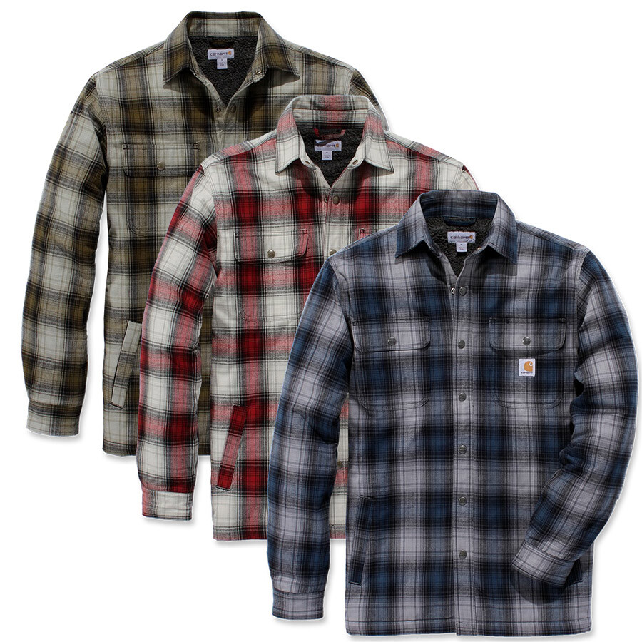 Tinelu Eus Hubbard Sherpa Lined Shirt Jacket Carhartt Hubbard