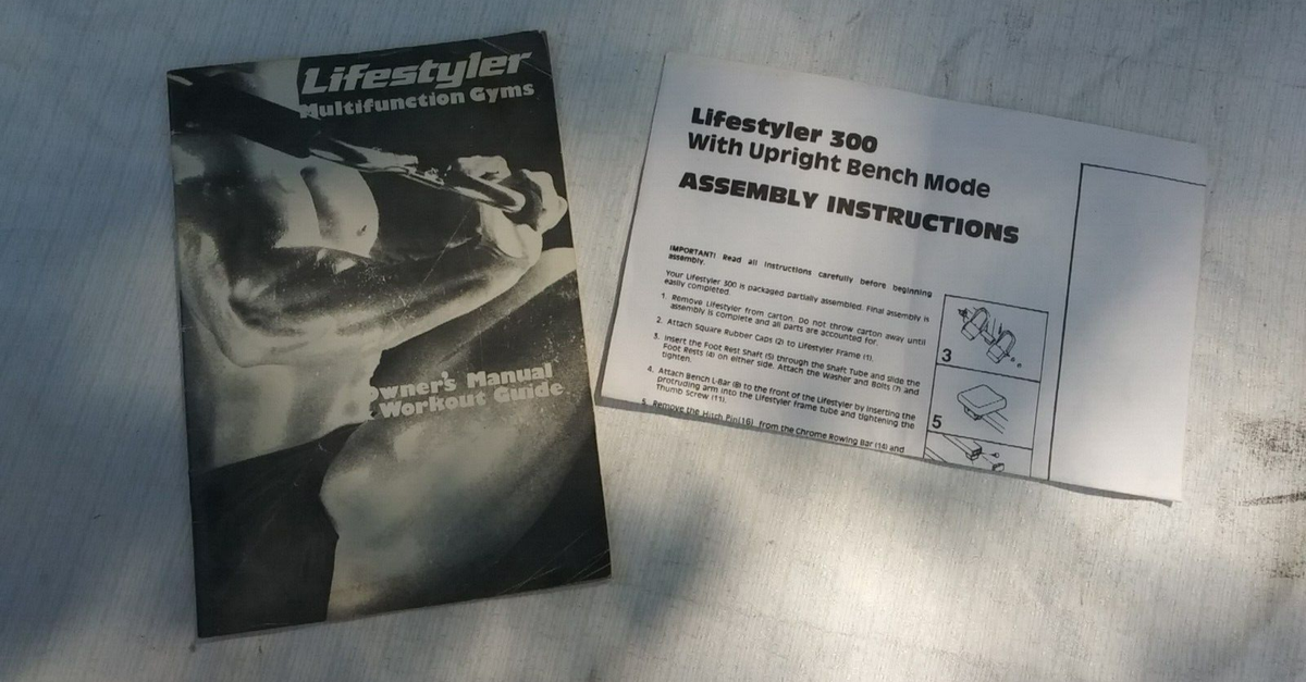 Sears Lifestyler 300 1000 2000 Multifunction Gyms Owners Manual 1985