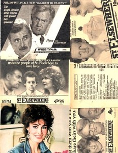 St. Elsewhere tv show: 75 pages clippings lot (1/2 pound!) David Morse, etc