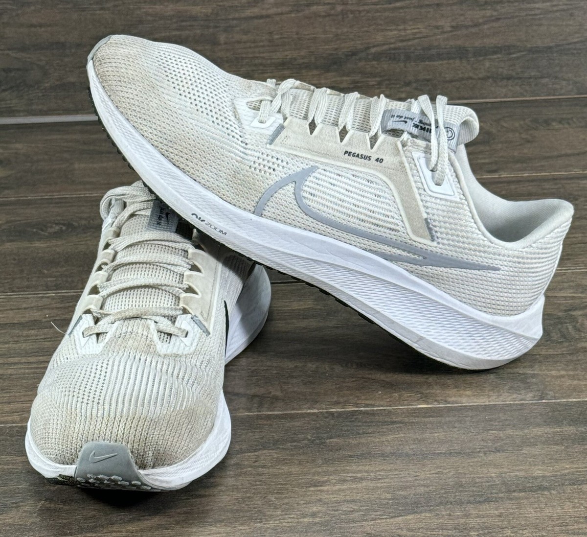 Nike Shoes Mens 14 White Air Zoom Pegasus 40 Athletic  display picture 1