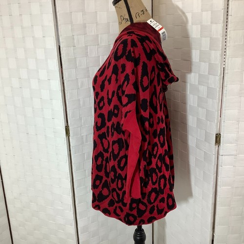 Nwt Joseph A animal print cardigan sweater size XS - Picture 3 of 8