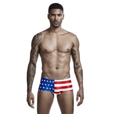 Men Summer Beach Shorts Flag Swimming Swimwear Underwear Swimsuit Quick Drying