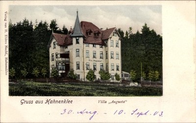 Ak Hahnenklee Bockswiese Goslar im Harz, Villa Augusta, Gruß aus ... - 4768146