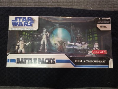 SEALED Star Wars The Clone War Battle Pack Yoda & Coruscant Guard