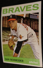 1964 TOPPS BASEBALL SET. #351 Dan Schneider, Milwaukee Braves, VGEX