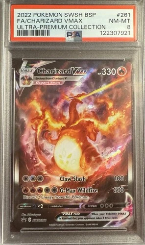 Pokemon Charizard VMAX UPC 2022 SWSH261 Black Star Promo PSA 8 NM-MT
