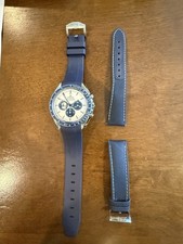 OMEGA Speedmaster Chronograph Tachymeter Men's Wristwatch Silver snoopy.