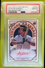 2023 Onyx Vintage Extended Kevin McGonigle Red Auto #OAKM Auto Detroit PSA 10