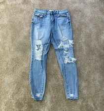 Kancan High rise Relaxed Fit Jeans Women's 26 Blue Denim Stretch