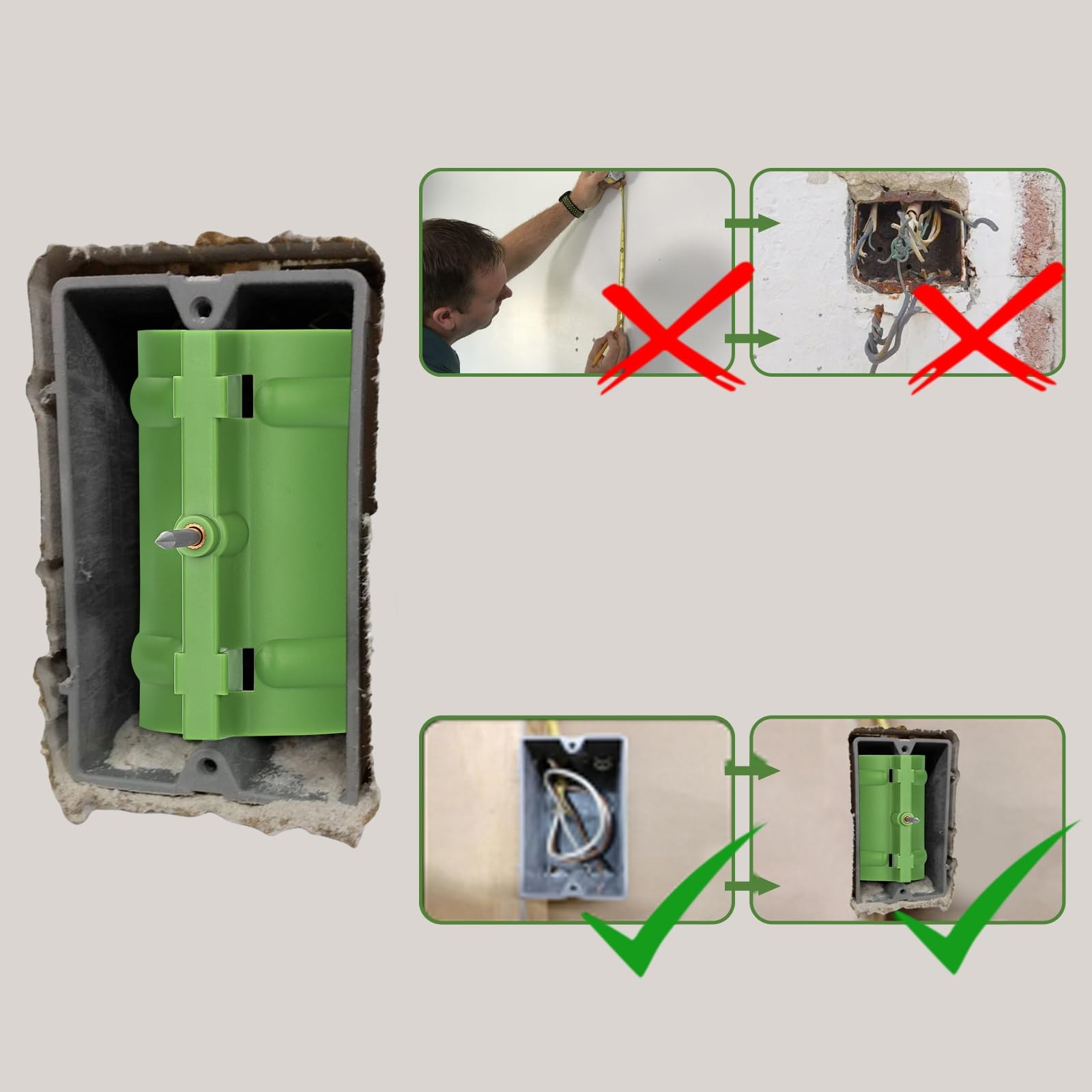 Sumnacon 5 Pcs Outlet Marker for Drywall Installation Drywall Marking Tool fo...