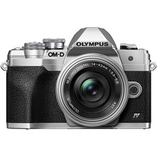Olympus E-M10 Mark IV Digital Camera Silver with M.Zuiko Digital ED14-42mm Len
