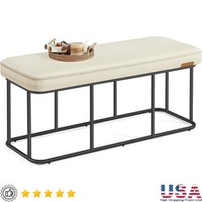 Durable Entryway Bench Comfortable Upholstered Seat Versatile Storage Solution
