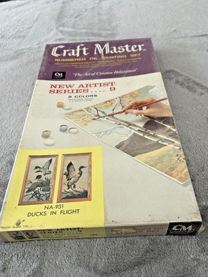 VTG Craft Master Numbered Oil  Painting Set Rare New Artist Series  NA-931 Ducks