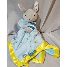 Kid's Preferred Goodnight Moon Plush Bunny Lovey Security Blanket 16" x 16"