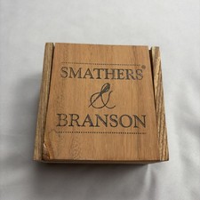 Smathers  Branson Wooden Gift Storage Belt Box Only Dovetail Edges Lined Inside