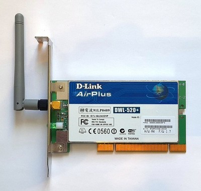 D-Link AirPlus DWL-520+ Wireless PCI Netzwerkkarte