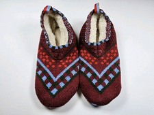 Bombas Gripper Sherpa Lined Slippers House Shoes Socks Size M W9-11.5, M7-9.5 