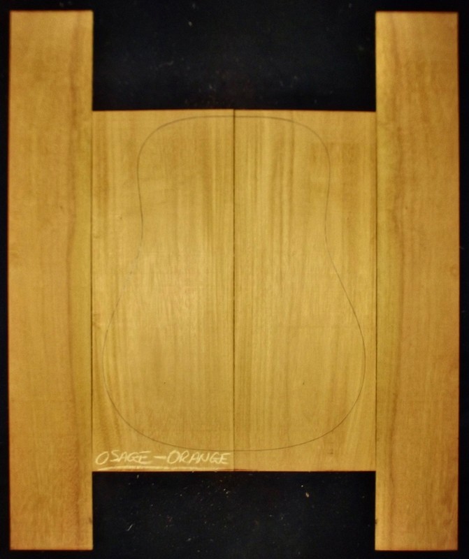 Guitar Luthier Tonewood OSAGE ORANGE Acoustic backs sides SET