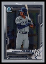 2021 Bowman Draft #BDC-121 Alexander Vargas Chrome Prospect New York Yankees