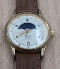 Vintage Timex Lady Moon Sun  With Date New Strap Made In Philippines #3