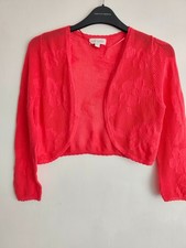 Monsoon hellrosa Bolero offene Strickjacke Gr...