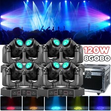 120W LED Moving Head Light RGBW Gobo Beam Stage Spot Lighting DJ Disco Show DMX