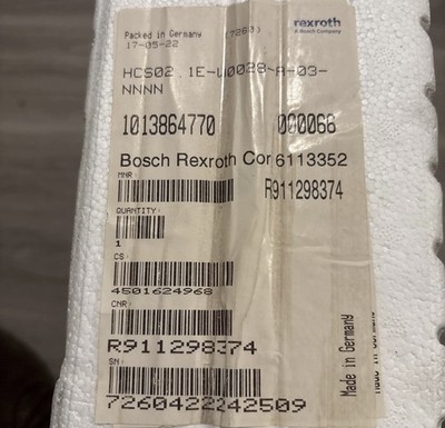 Bosch Rexroth R911298374 HCS02.1E-W0028-A-03-NN REXROTH Servo driver R911298374